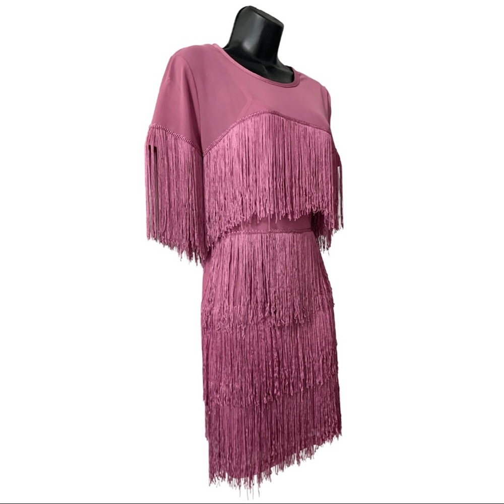 New, never worn Purple fringe party dress!